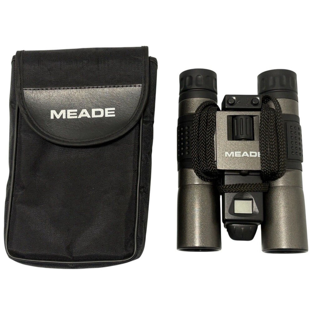 Meade CaptureView Generation II 8x22 Binoculars Complete Tested Working W/ Case